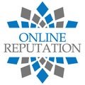 Online Reputation Blue Grey Circular