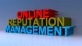 Online reputation management on blue