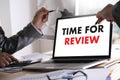 Online Reviews Evaluation time for review Inspection Assessment Royalty Free Stock Photo