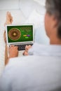 Composite image of online roulette game Royalty Free Stock Photo