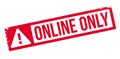 Online Only rubber stamp