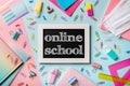 Online school, e-learning concept Royalty Free Stock Photo