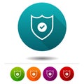 Online security icon. Secure badge symbol sign. Web Button.