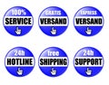 Online Shop Buttons Royalty Free Stock Photo
