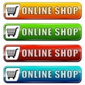 Online shop buttons