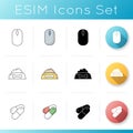 Online shop category icons set Royalty Free Stock Photo