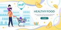 Online Shop Landing Page Promoting Healthy Food