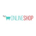 Online Shop Logo for internet store. Shopping cart