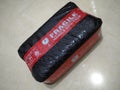 Online Shop Package Packing with Fragile Duct Tape and Black Bubble Wrap