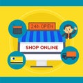 Online Shop with Sales Executive.