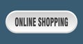 online shopping button. rounded sign on white background Royalty Free Stock Photo