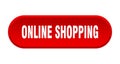 online shopping button. rounded sign on white background Royalty Free Stock Photo