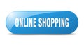 online shopping button. online shopping sign. key. push button. Royalty Free Stock Photo
