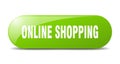 online shopping button. online shopping sign. key. push button. Royalty Free Stock Photo