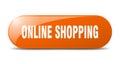 online shopping button. online shopping sign. key. push button. Royalty Free Stock Photo