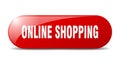 online shopping button. online shopping sign. key. push button. Royalty Free Stock Photo