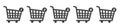 Online shopping cart icon design with notification about numbers of items in the shopping cart. Royalty Free Stock Photo