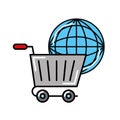 online shopping cart world logistic