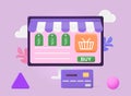 Online shopping concept