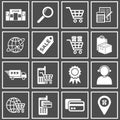 Online shopping icon vector design symbol