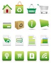 Online Shopping Icon Set - Natural Concep