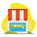 Online shopping illustration