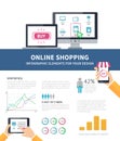 Online Shopping infographic
