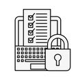 Online shopping logistic laptop check list security