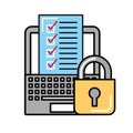 Online shopping logistic laptop check list security