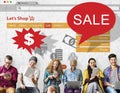 Online Shopping Marketing Sale Promotion Concept