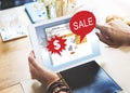 Online Shopping Marketing Sale Promotion Concept Royalty Free Stock Photo
