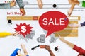 Online Shopping Marketing Sale Promotion Concept