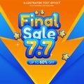 7.7 Online Shopping sale poster or flyer design