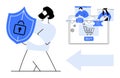Online Shopping Security Shielded User Protecting Data and Transactions on E-commerce Website
