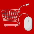 Online shopping concept. Royalty Free Stock Photo