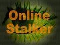Online Stalker Evil Faceless Bully 2d Illustration Royalty Free Stock Photo