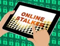 Online Stalker Evil Faceless Bully 3d Illustration