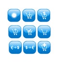 Online store web shop icons Royalty Free Stock Photo