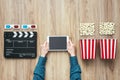 Online streaming cinema Royalty Free Stock Photo