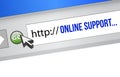 Online support internet technology browser