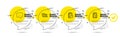 Online survey, Blog and Exam time icons set. Checklist sign. Quiz test, Chat message, Checklist. Survey. Vector