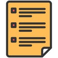 Online task form vector icon for web and app design Royalty Free Stock Photo