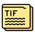 Online technical info icon vector flat