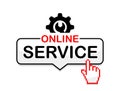 Online technical service icon