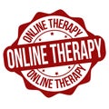 Online therapy sticker or stamp