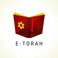 Online torah or tanah vector logo.