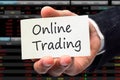 Online Trading. Trading concept. Royalty Free Stock Photo