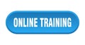 online training button Royalty Free Stock Photo
