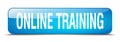 online training button Royalty Free Stock Photo