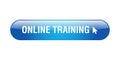 Online training button Royalty Free Stock Photo